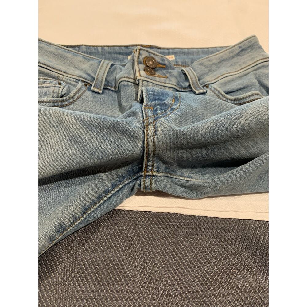 Levi's Superlow Flare Jeans Womens Size 29x30 Medium Wash Y2K Low Rise - Picture 6 of 10